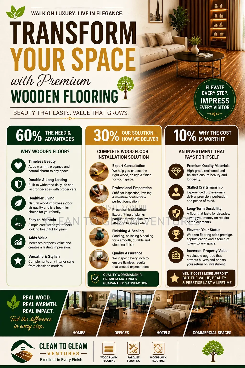 Wooden Floor Installation: New Floors, Repairs Partials