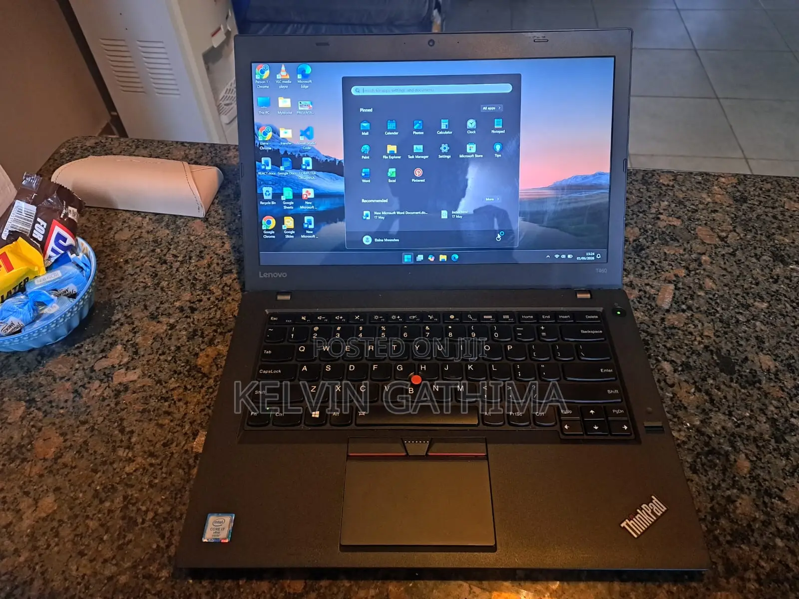 Laptop Lenovo ThinkPad T460 8GB Intel Core i7 SSD 256GB