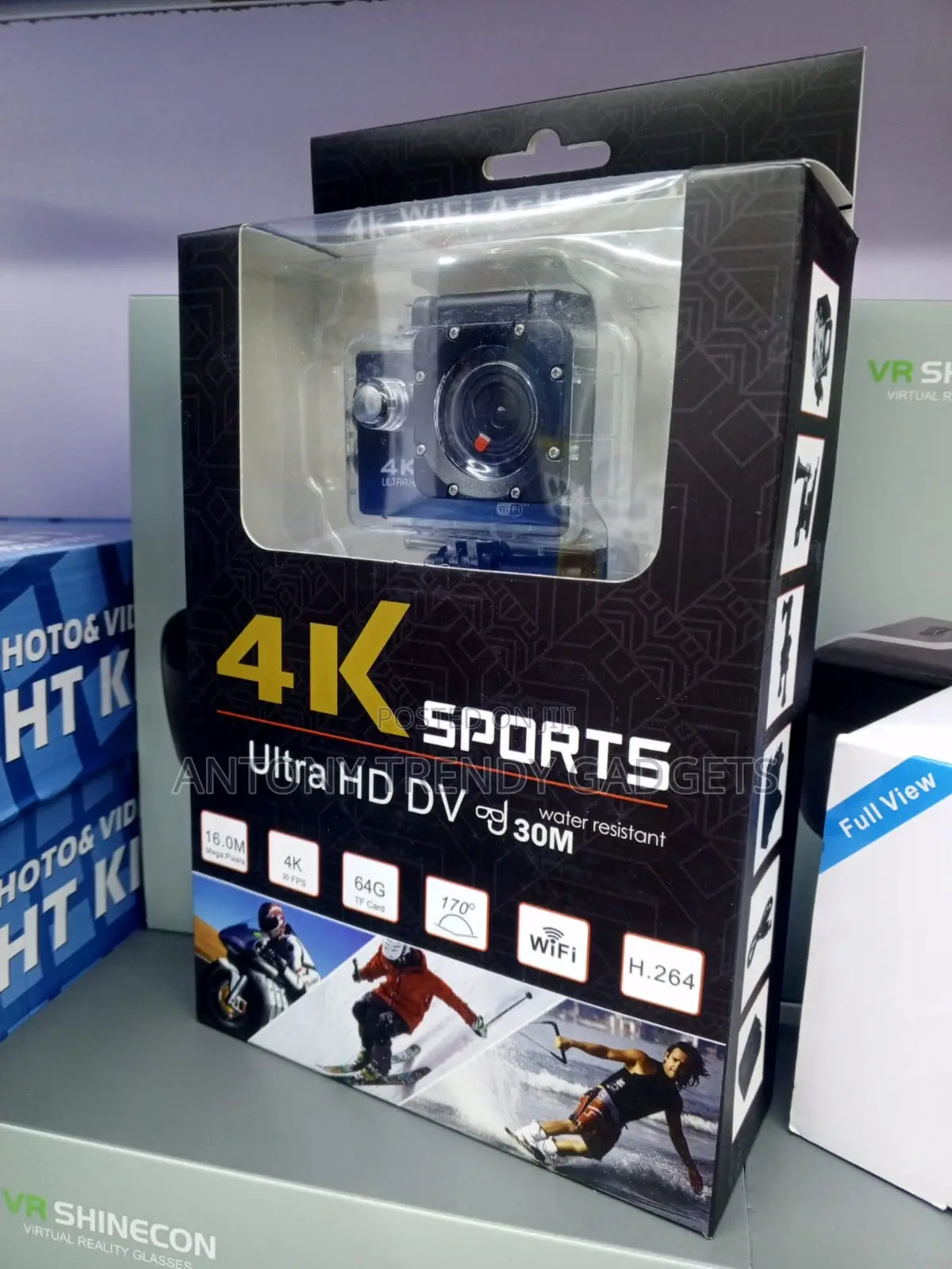 Ultra Hd Wifi Action Camera 170° Waterproof Recorder