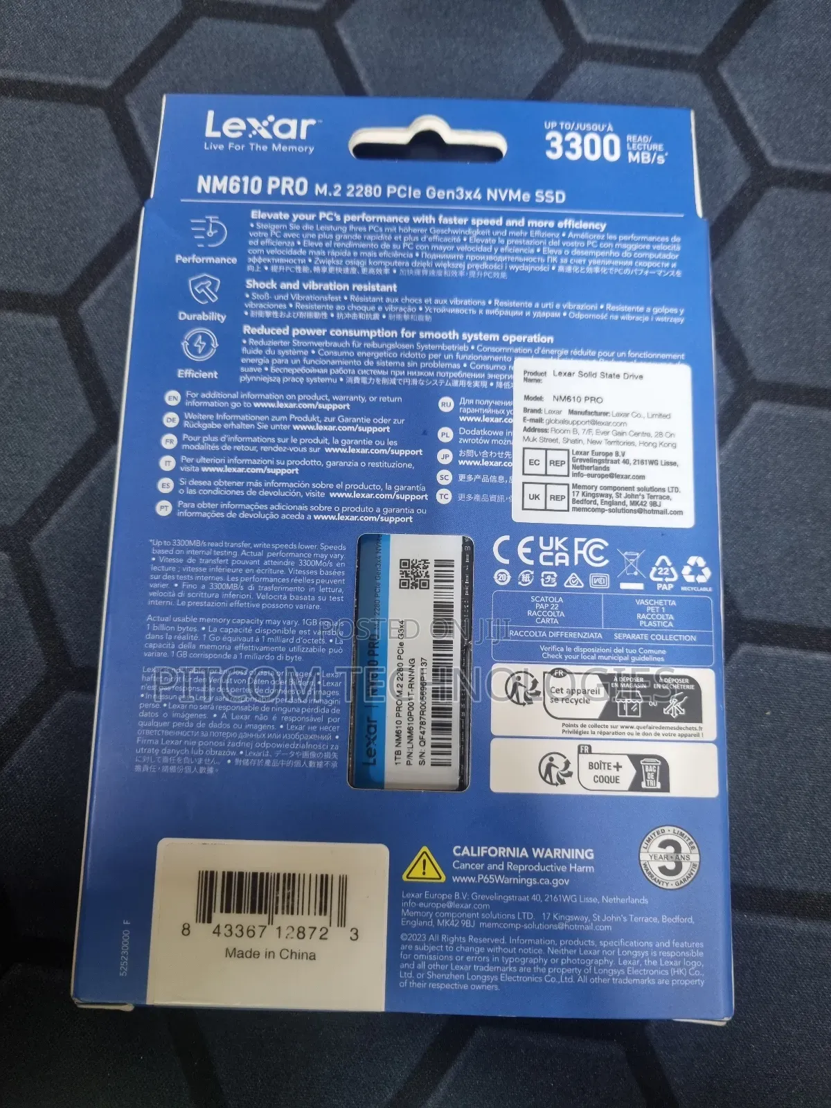 Lexar 1tb M.2ssd