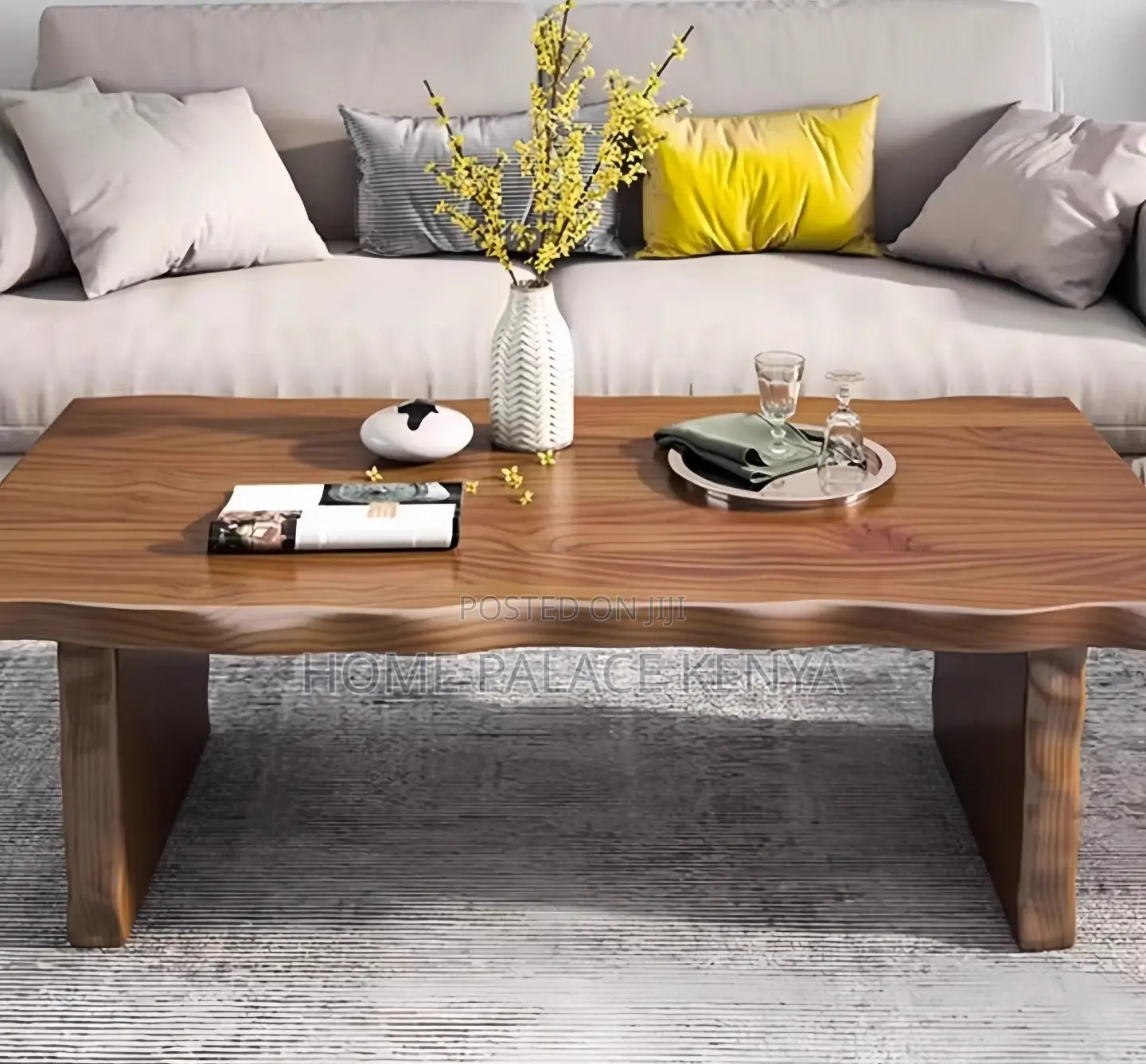 Coffee Table: Premium Solid Pure Mahogany Wood Coffee Table