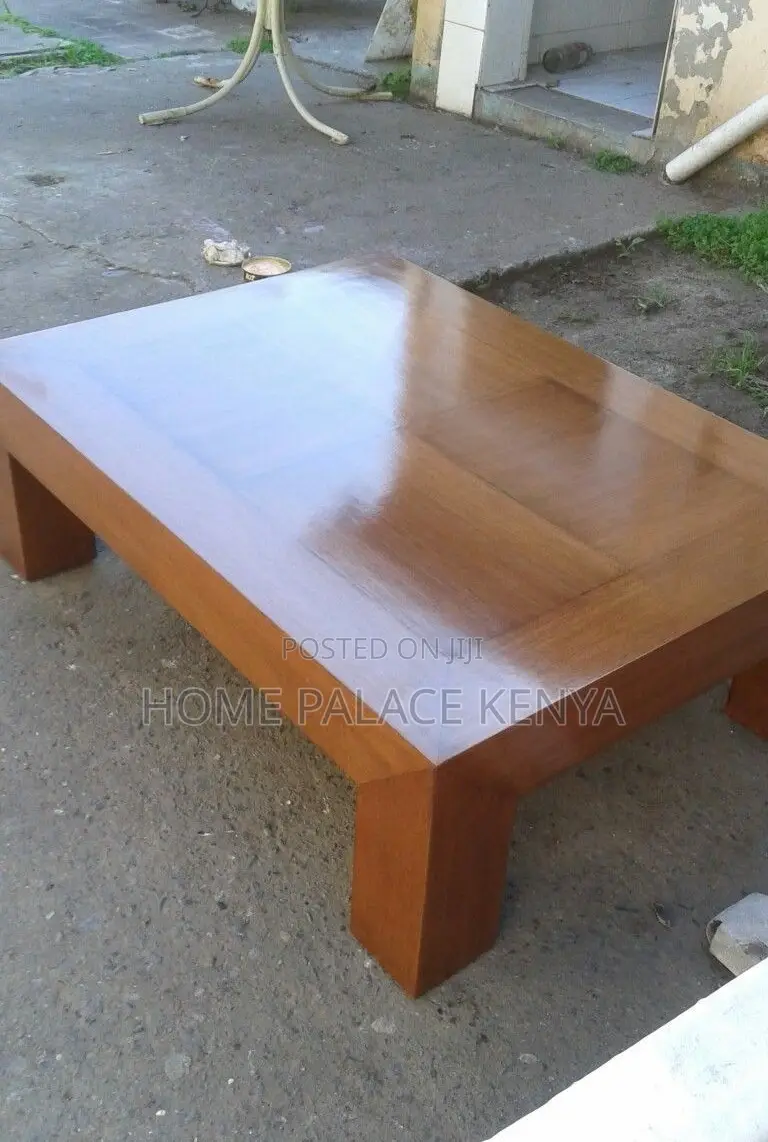 Coffee Table: Premium Solid Pure Mahogany Wood Coffee Table
