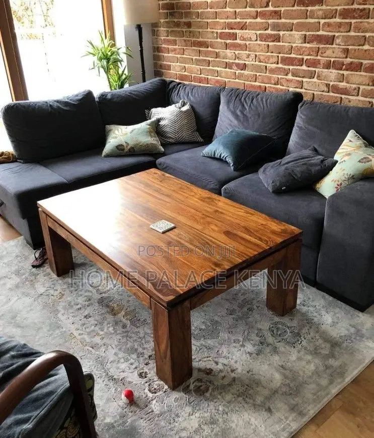 Coffee Table: Premium Solid Pure Mahogany Wood Coffee Table