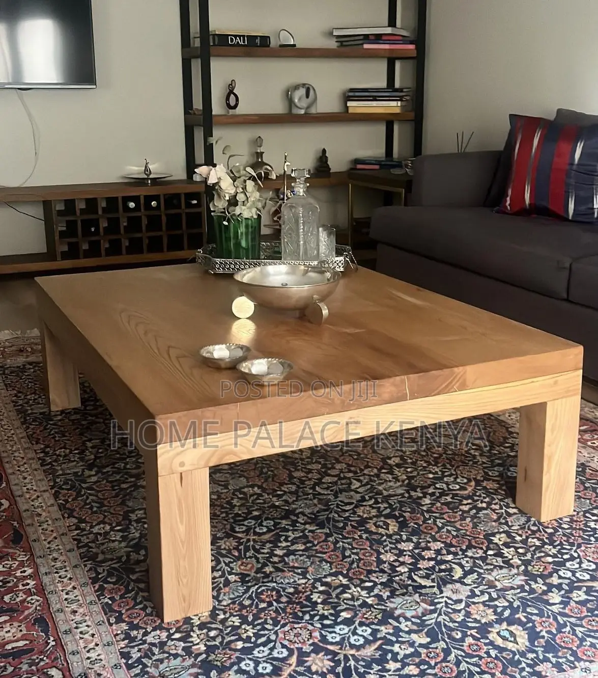 Coffee Table: Premium Solid Pure Mahogany Wood Coffee Table