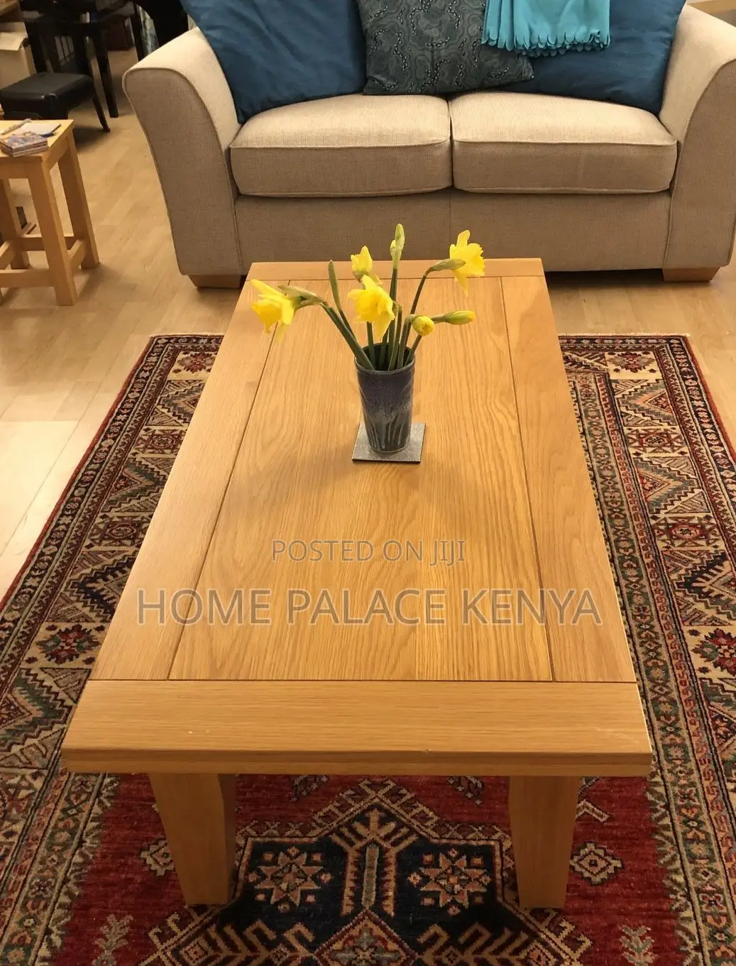 Coffee Table: Premium Solid Pure Mahogany Wood Coffee Table