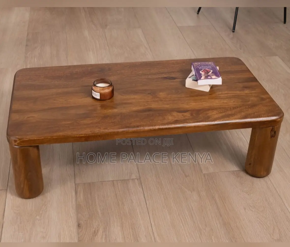 Coffee Table: Premium Solid Pure Mahogany Wood Coffee Table