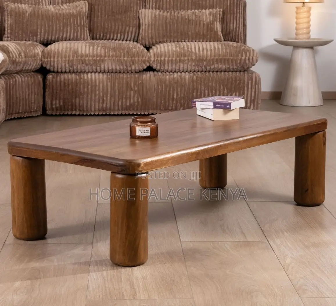 Coffee Table: Premium Solid Pure Mahogany Wood Coffee Table