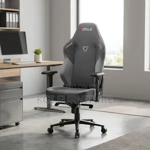 Office Chair : Furgle Grey Fabric Gaming Chair