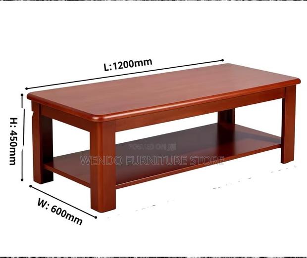 Coffee Table; Mahogany Executive Larizee Coffee Tables - thumbnail 2