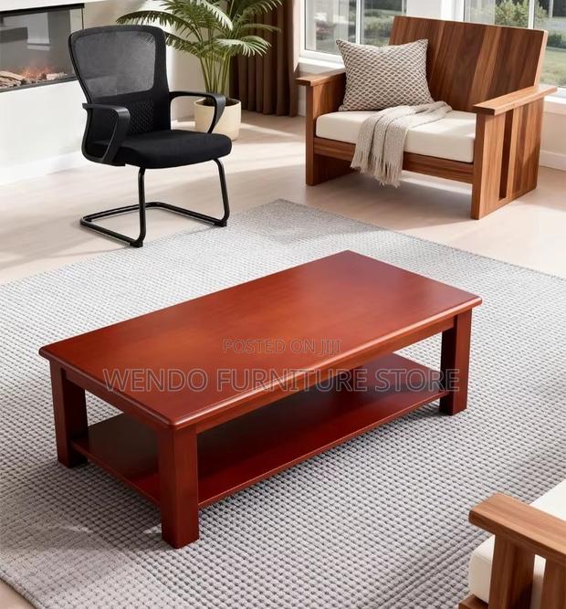 Coffee Table; Mahogany Executive Larizee Coffee Tables - thumbnail 6