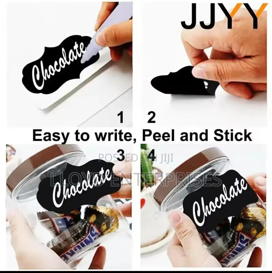 Labels in Black Colour Easy to Write and Erase 80 PCS Label Plus + Pen