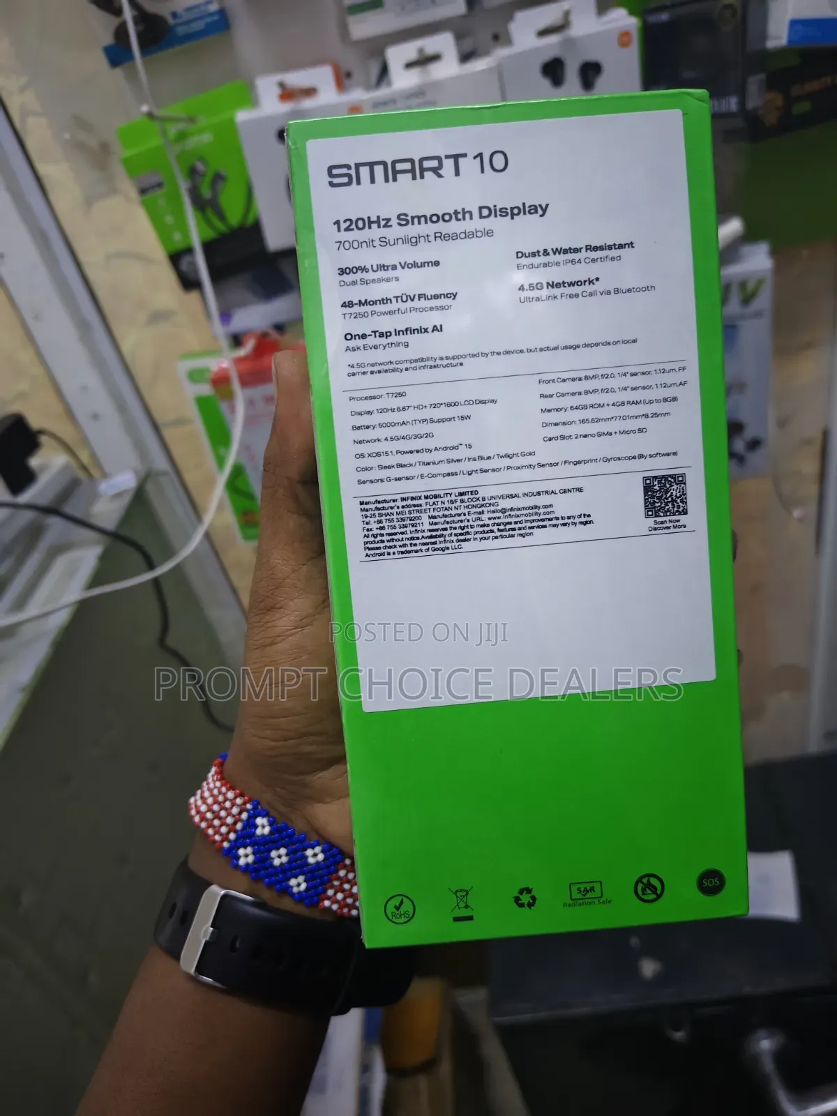 New Infinix Smart 10 64 GB Silver