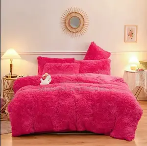 Velvet Fluffy Duvet Set Designed for a 6x7 Bed.