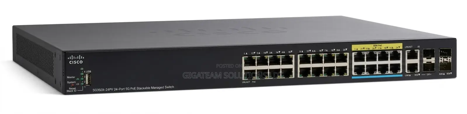 Cisco 24 Port Sg300-24 Poe Smart Switch