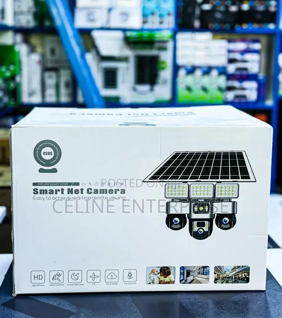 V380 Smart Solar Camera Triple Lens