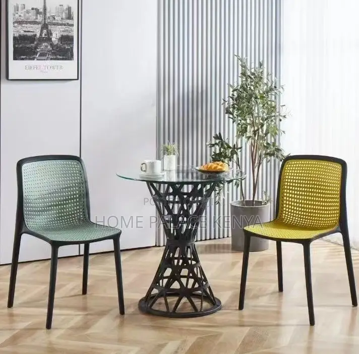 Dining Table: French Style Glass Top Round Black Dining Table