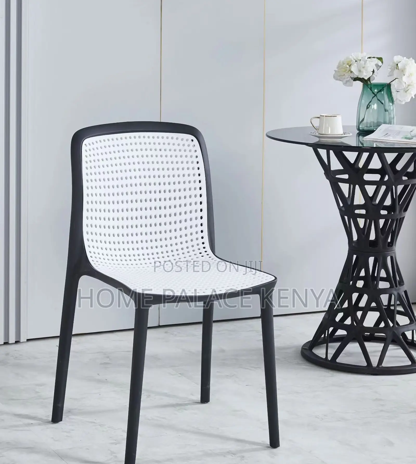 Dining Table: French Style Glass Top Round Black Dining Table