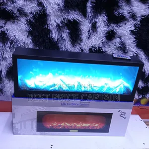 Led Fireplace Lamp 100* 30 Cm/Black Mesh