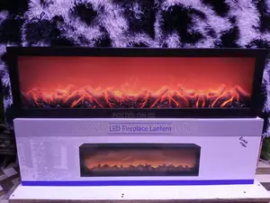 Led Fireplace Lamp 100* 30 Cm/Black Mesh