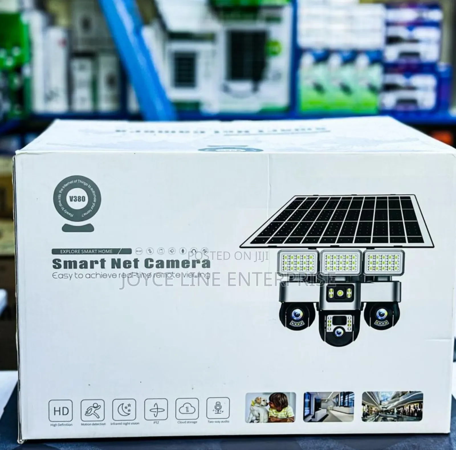 Solar Camera With Floodlight V380 Hd