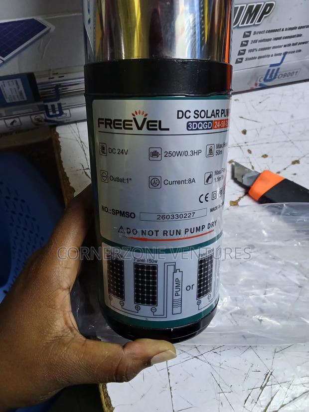 Freevel 250w Solar Pump/ 50m Submersible Solar Pump - thumbnail 2