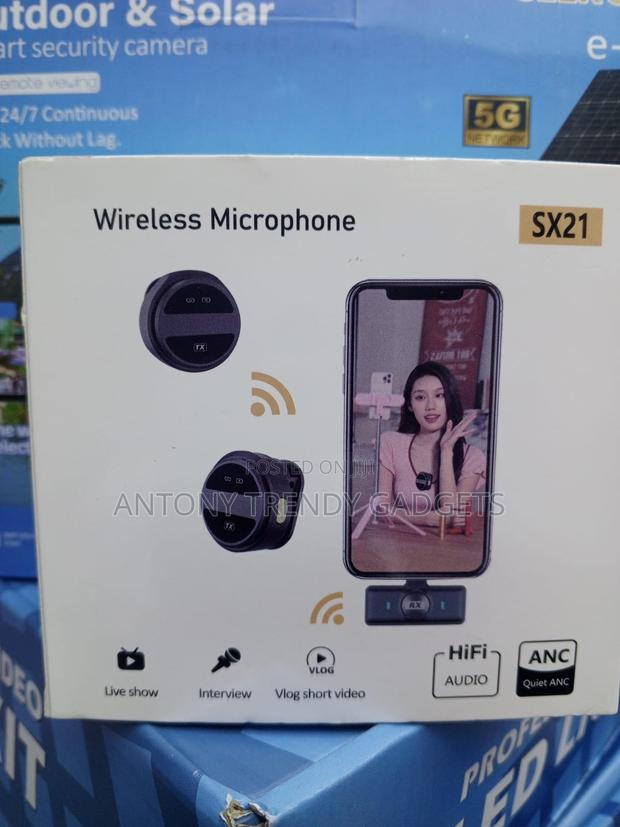 Sx21 Wireless Microphone Anc Noise Reduction Lavalier Mic - thumbnail 3