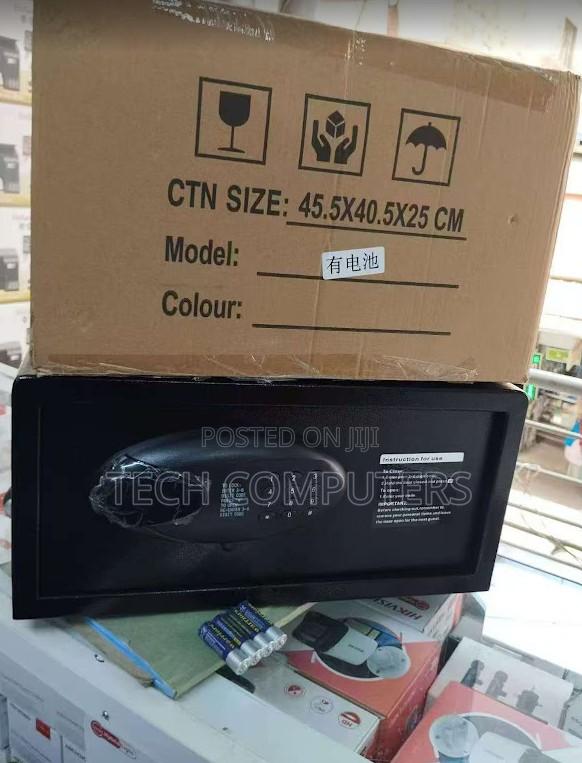 Modern Digital Safe Box With Password And Key Lock System