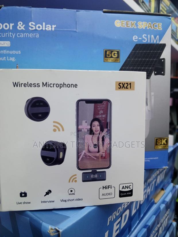 Sx21 Wireless Mic for Smartphones Cameras Live Streaming