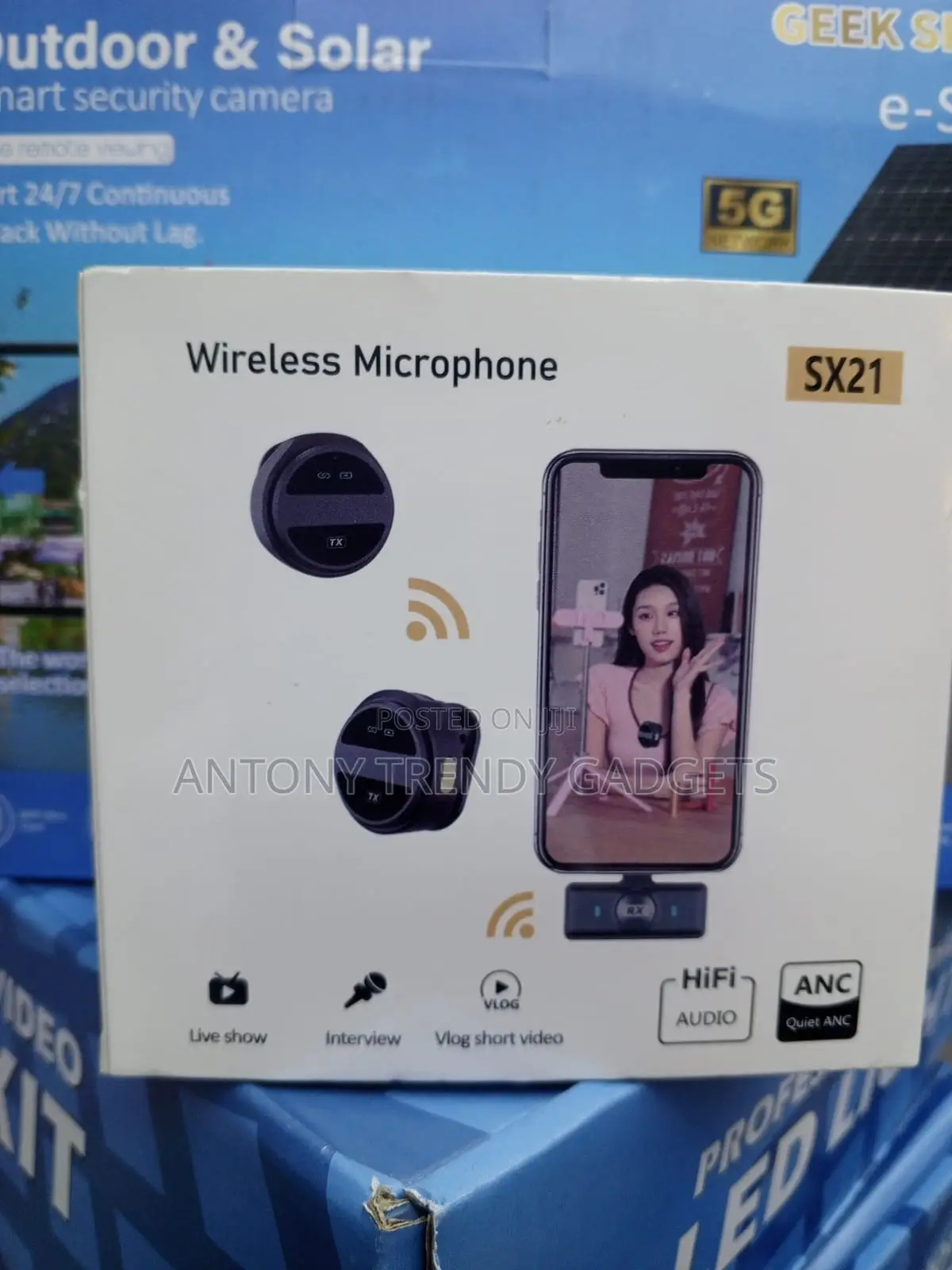 Sx21 Wireless Mic for Smartphones Cameras Live Streaming