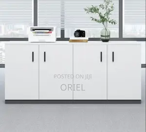 Office Filing Credenza : Office Credenza 4-Door Storage Cabinet