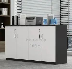 Office Filing Credenza : Office Credenza 4-Door Storage Cabinet