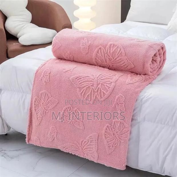 Luxury Mink Flowered Fleece Blankets