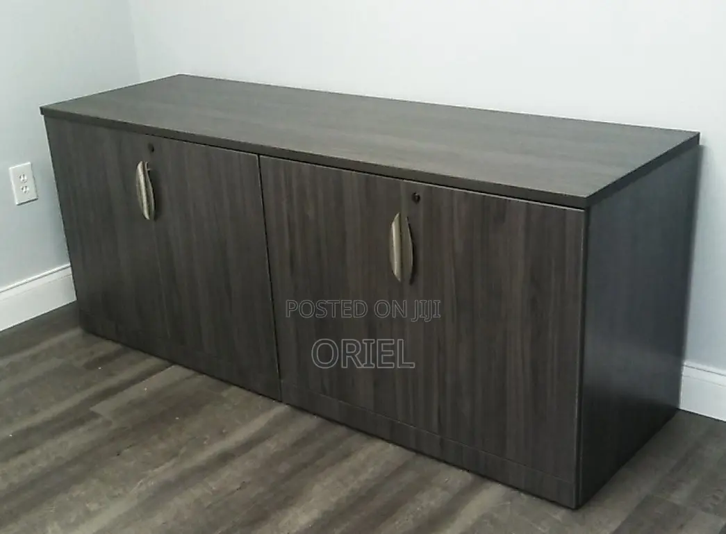 Office Filing Credenza : Office Credenza 4-Door Storage Cabinet