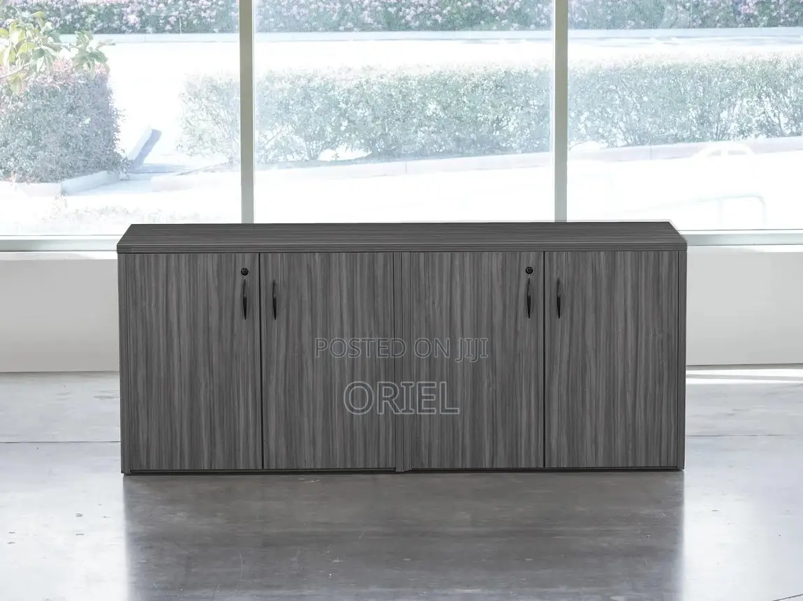 Office Filing Credenza : Office Credenza 4-Door Storage Cabinet