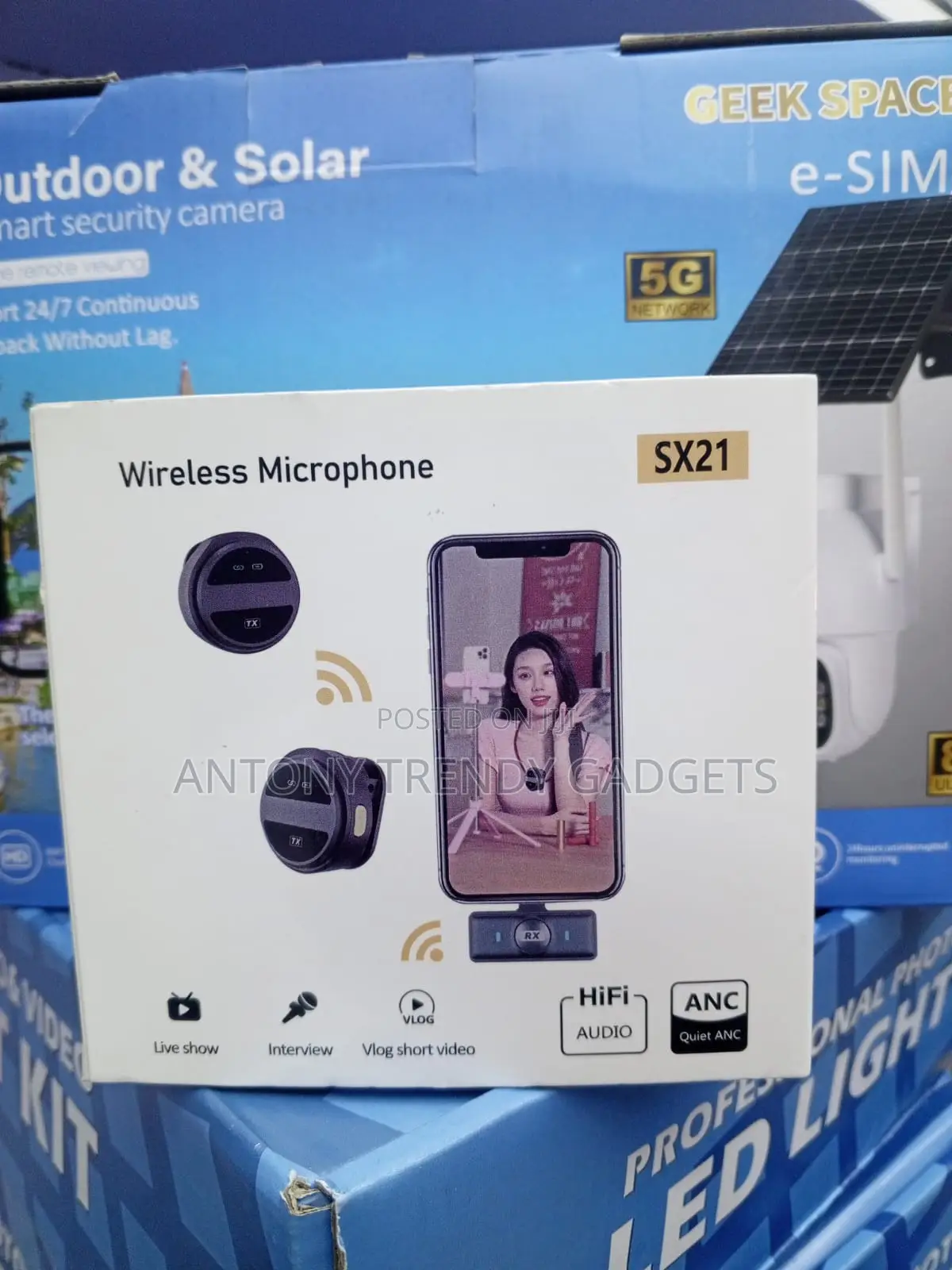 Sx21 Portable Wireless Microphone for Vlogging Interviews