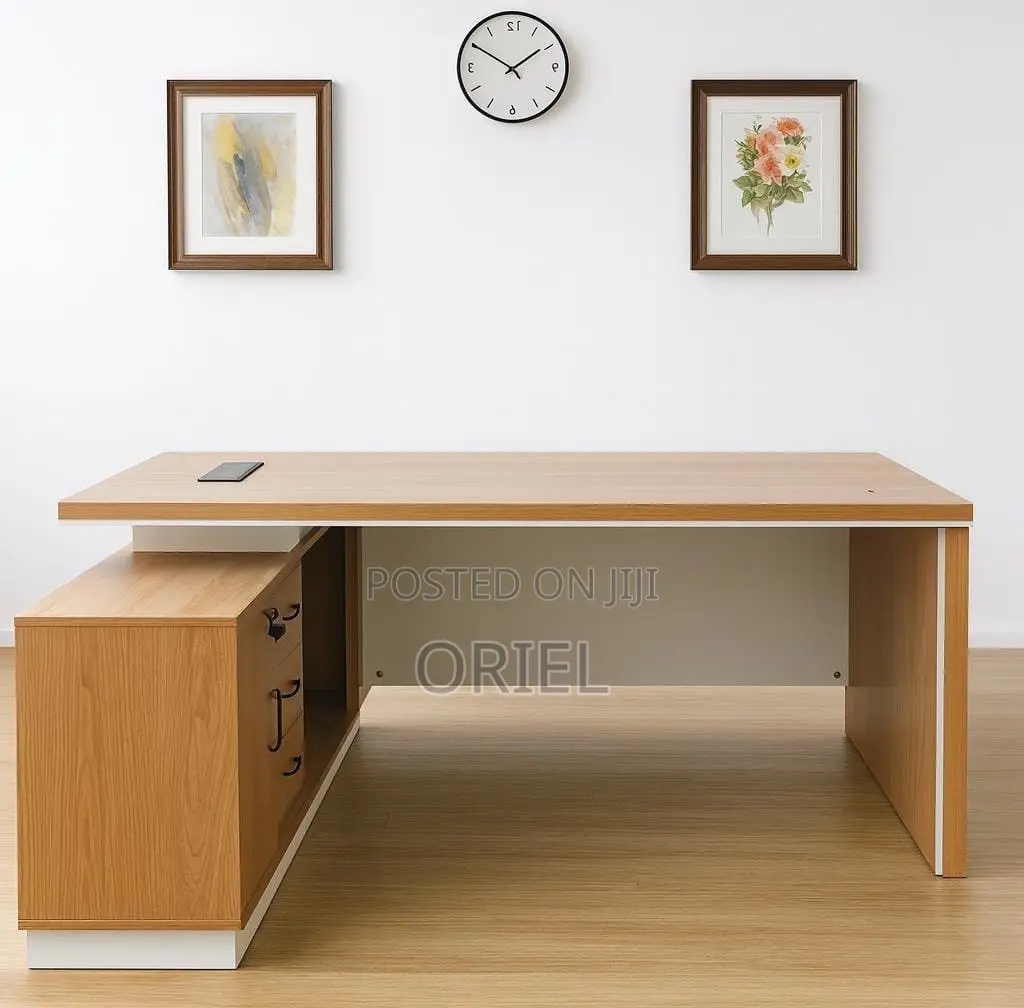 Office Desk : 1.6m Executive Brown Office Desk