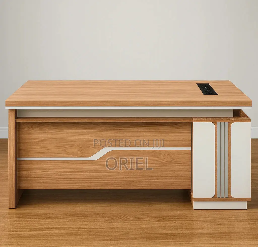 Office Desk : 1.6m Executive Brown Office Desk
