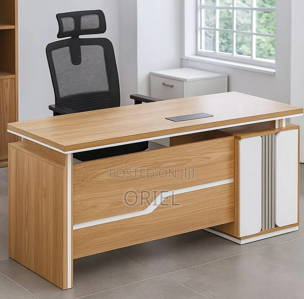 Office Desk : 1.6m Executive Brown Office Desk