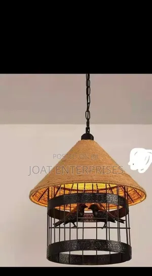 Rustic Birdcage Pendant Light