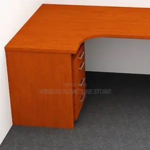 Office Desk; 1.4 Meters Wooden Curved Round Office Desk