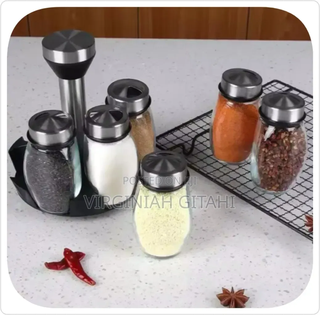7 in 1 Kitchen Rotating Spice Bottle Set