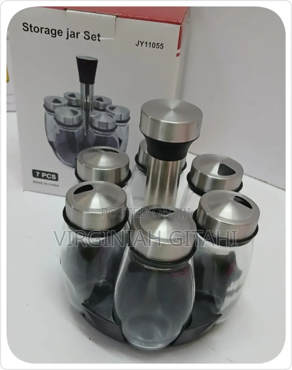 7 in 1 Kitchen Rotating Spice Bottle Set