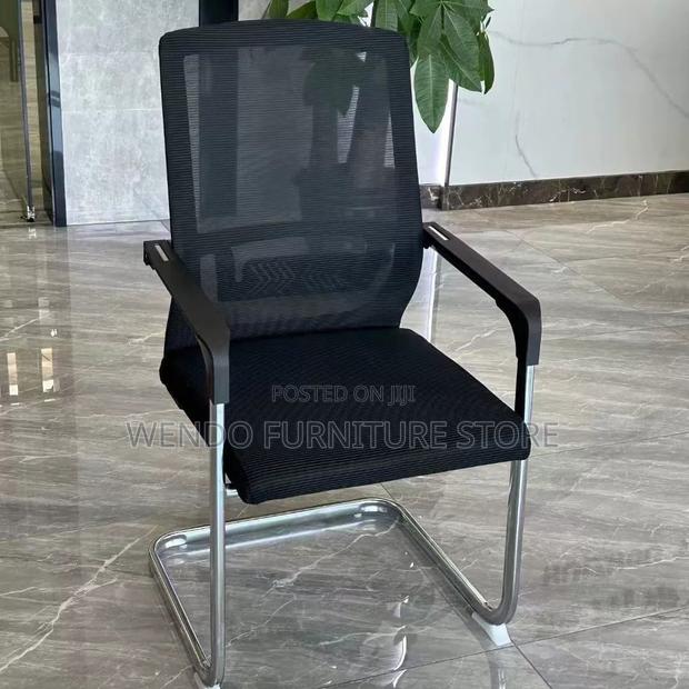 Office Chair; Mesh Visitors Office Chair With Sled Basement