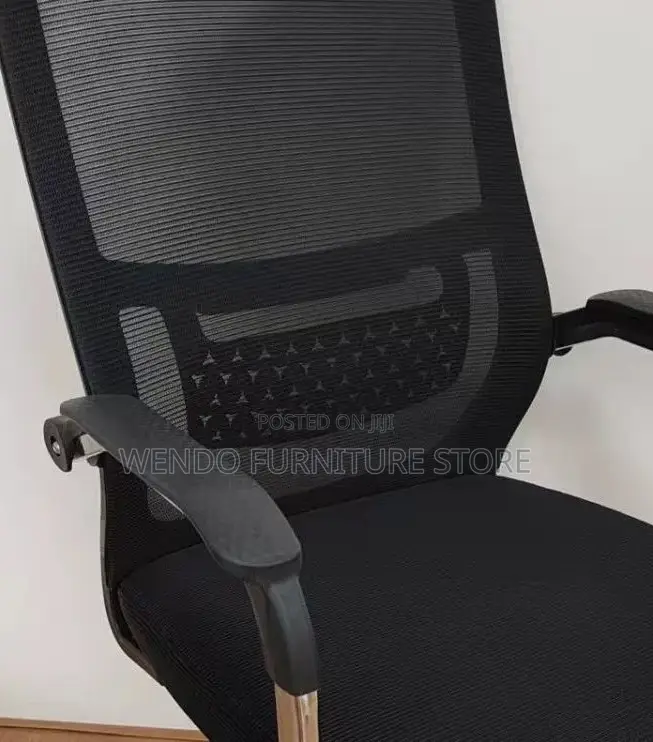 Office Chair; Mesh Visitors Office Chair With Sled Basement