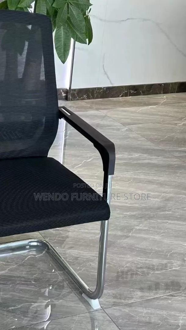 Office Chair; Mesh Visitors Office Chair With Sled Basement - thumbnail 8