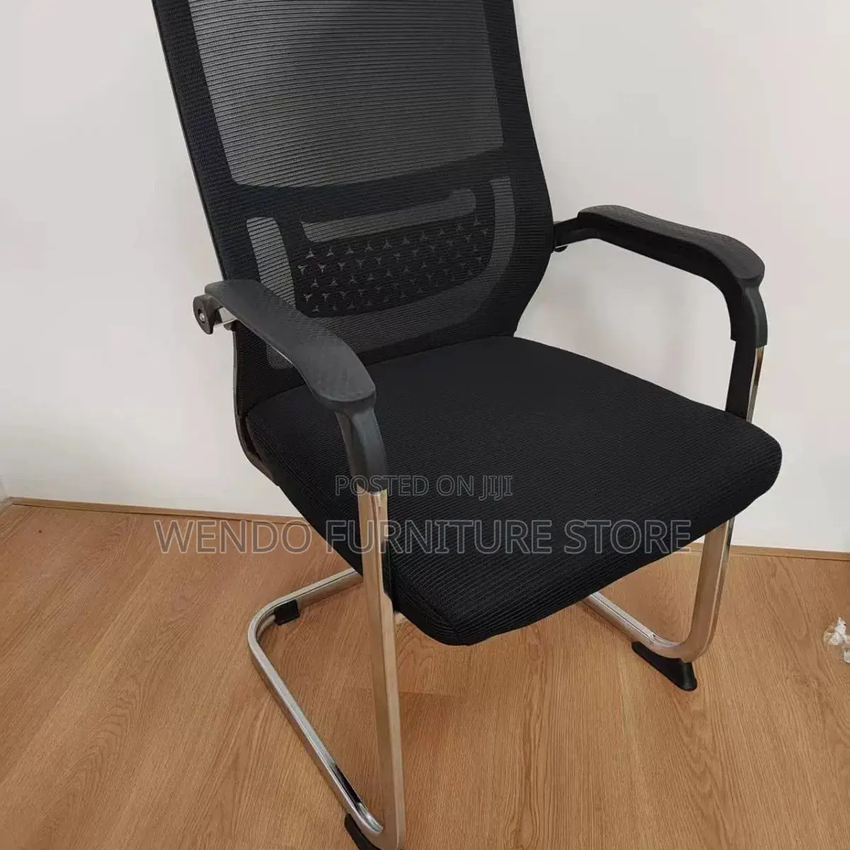 Office Chair; Mesh Visitors Office Chair With Sled Basement