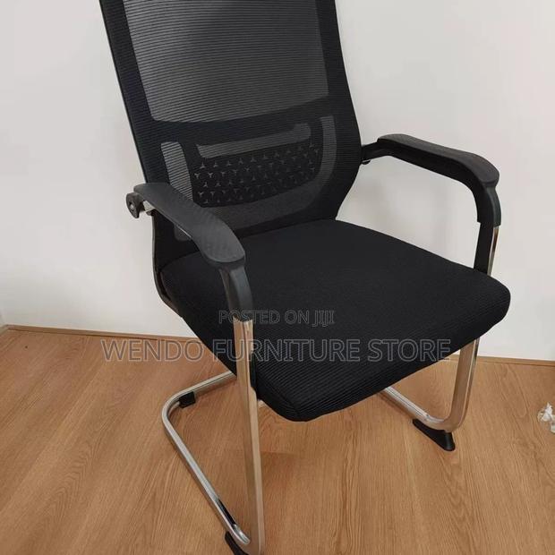 Office Chair; Mesh Visitors Office Chair With Sled Basement - thumbnail 9