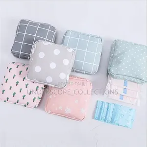 Cute Large Capacity Sanitary Napkin Storage Bags Cartoon Rabbit Bear