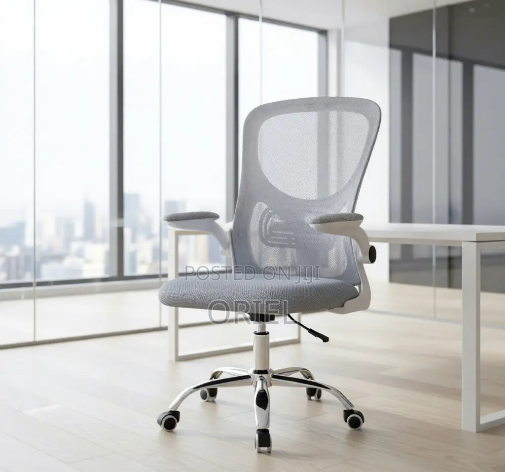 Office Chair : Grey Ergonomic Office Chair