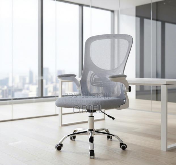 Office Chair : Grey Ergonomic Office Chair - thumbnail 3